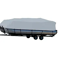 Carver Sun-DURA&reg; Styled-to-Fit Boat Cover f/18.5&#39; Pontoons w/Bimini Top 