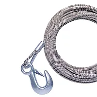 Powerwinch Cable 7/32&quot; x 30&#39; Universal Premium Replacement w/Hook - Stainles