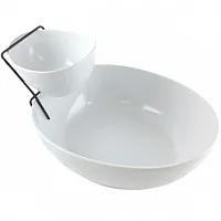 Gibson Elite Gracious Dining 2 Tier Chip and Dip Server Set