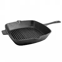 General Store Addlestone 10 inch Square Preseasoned Cast Iron Grill Pan