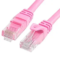 Cmple Cat6 500Mhz Utp Ethernet Lan Network Cable - 75 Feet Pink 
