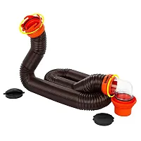Camco RhinoFLEX 15&#039; Sewer Hose Kit w/4 In 1 Elbow Caps
