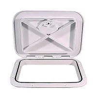 Beckson 11&quot; x 15&quot; Flush Hatch White - ASA Material - Acrylonitrile Styrene Acryl