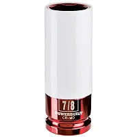 Powerbuilt 7/8&quot; Thin Wall Color Lug Nut Socket - 1/2&quot; Drive