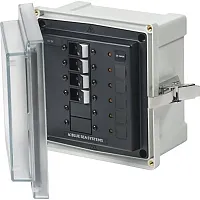 Blue Sea 3133 - SMS Panel Enclosure w/Main &amp; 3 Branch (12/24V) - 12/24V DC