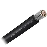 Pacer Black 1/0 AWG Battery Cable - Sold By The Foot