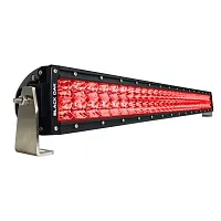 Black Oak Curved Double Row Combo Red Predator Hunting 30&quot; Light Bar - Black