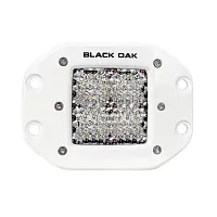Black Oak Pro Series 2&quot; Flush Mounted Diffused Light - White
