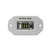 Black Oak Pro Series 2&quot; Flush Mounted Scene Light - White