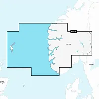 Garmin Navionics+ NSEU051R - Norway, Lista to Sognefjord - Marine Chart