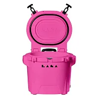 LAKA Coolers 30 Qt Cooler w/Telescoping Handle &amp; Wheels - Pink