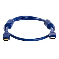 Cmple 971-N 28AWG HDMI Cable with Ferrite Cores - Blue - 3FT