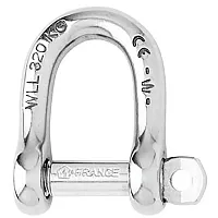 Wichard Not Self-Locking D Shackle - 14mm Diameter - 9/16&quot;