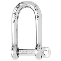 Wichard Self-Locking Long D Shackle - 10mm Diameter - 13/32&quot;