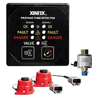 Fireboy-Xintex Propane Fume Detector, 2 Channel, 2 Sensors, Solenoid Valve &amp;