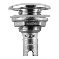 Attwood Stainless Steel Thru-Hull Short Straight Barbed - 3/4&quot; Inner Diameter