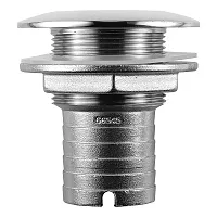 Attwood Stainless Steel Thru-Hull Short Straight Barbed - 1-1/2&quot; Inner Diameter