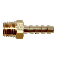 Attwood Universal Brass Fuel Hose Fitting - 1/4&quot; NPT x 3/8&quot; Barb