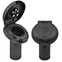 Attwood Deck Fill f/Carbon Canister System - Angled Body &amp; Scalloped Black P
