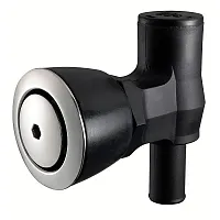 Attwood 90&deg; P-Trap Fuel Tank Vent - Flush Mount - Black w/Stainless Steel Ve