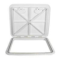 Beckson 18x21 Rectangular Hatch - White - ASA Material Acrylonitrile Styrene Acr