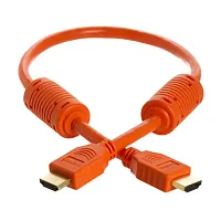 Cmple 986-N 28AWG HDMI Cable with Ferrite Cores - Orange - 1.5FT