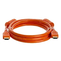 Cmple 988-N 28AWG HDMI Cable with Ferrite Cores - Orange - 6FT