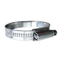 Trident Marine 316 SS Non-Perforated Worm Gear Hose Clamp - 15/32&quot; Band - (5/8&quot; 