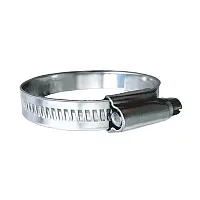 Trident Marine 316 SS Non-Perforated Worm Gear Hose Clamp - 15/32&quot; Band - (3/4&quot;&