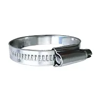 Trident Marine 316 SS Non-Perforated Worm Gear Hose Clamp - 15/32&quot; Band - (1-1/4