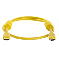 Cmple 991-N 28AWG HDMI Cable with Ferrite Cores - Yellow - 3FT