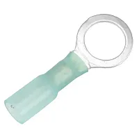 Pacer 16-14 AWG Heat Shrink Ring Terminal - 3/8&quot; Stud Size - 100 Pack