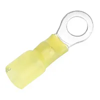 Pacer 12-10 AWG Heat Shrink Ring Terminal - 1/4&quot; Stud Size - 3 Pack