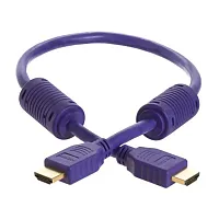 Cmple 994-N 28AWG HDMI Cable with Ferrite Cores - Purple - 1.5FT