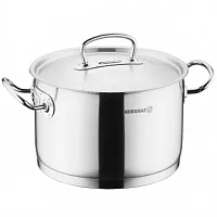 Korkmaz Proline Professional Series 10.2 Liter Stainless Steel Casserole with Li