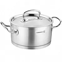 Korkmaz Proline Professional Series 1.5 Liter Stainless Steel Low Casserole with