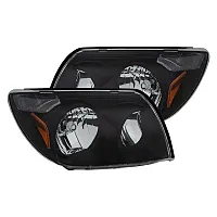 ANZO 111394 Crystal Headlights Black