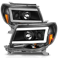 ANZO 111517 Head Lt Tacoma Black Pair 05-11