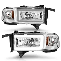 ANZO 111555 Led Crystal Headlight; W/ Light Bar