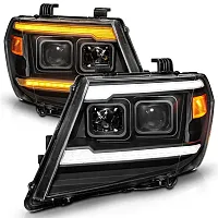 ANZO 111597 Dual Square Projector Black Headlig