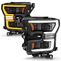 ANZO 111604 H.L.Led Ford F-150 Black 15-17