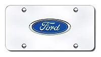 AUTO GOLD FORCC Ford Name Chr/Chr Plate