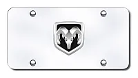AUTO GOLD RAMOEMCC Ram Logo Chr/Chr Plate