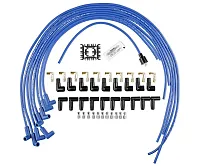 ACCEL 4039B Blue-8Mm Copp.Wire-90-Ang