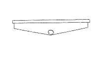 ALPHA SYSTEM 207001C 28X54X6.5 Ht W/3&#039; Drain Grom. Probe