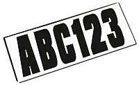 ATTWOOD MARI 141427 Letter Kit Black