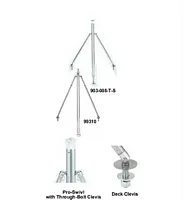 ATTWOOD MARI 903008TS Ss Bass Boat Ski Tow