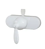 AMER BRASS 53VBWLVRE 4&#039; Sngl Lever Shwr Vlv White Nkl