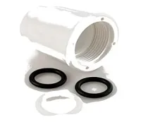 AMER BRASS CRDSPTNUTW Spout Nut Kit W/O&#039;Ring-Wh