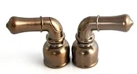 AMER BRASS UCORB Hot&Cold Hdl Rubbed Brz